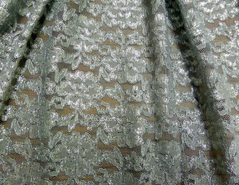 11.Dark Silver Metallic Lace